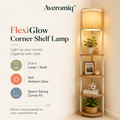 Averomiq™ FlexiGlow Corner Shelf Lamp