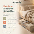Averomiq™ HideAway Under-Bed Storage Bins