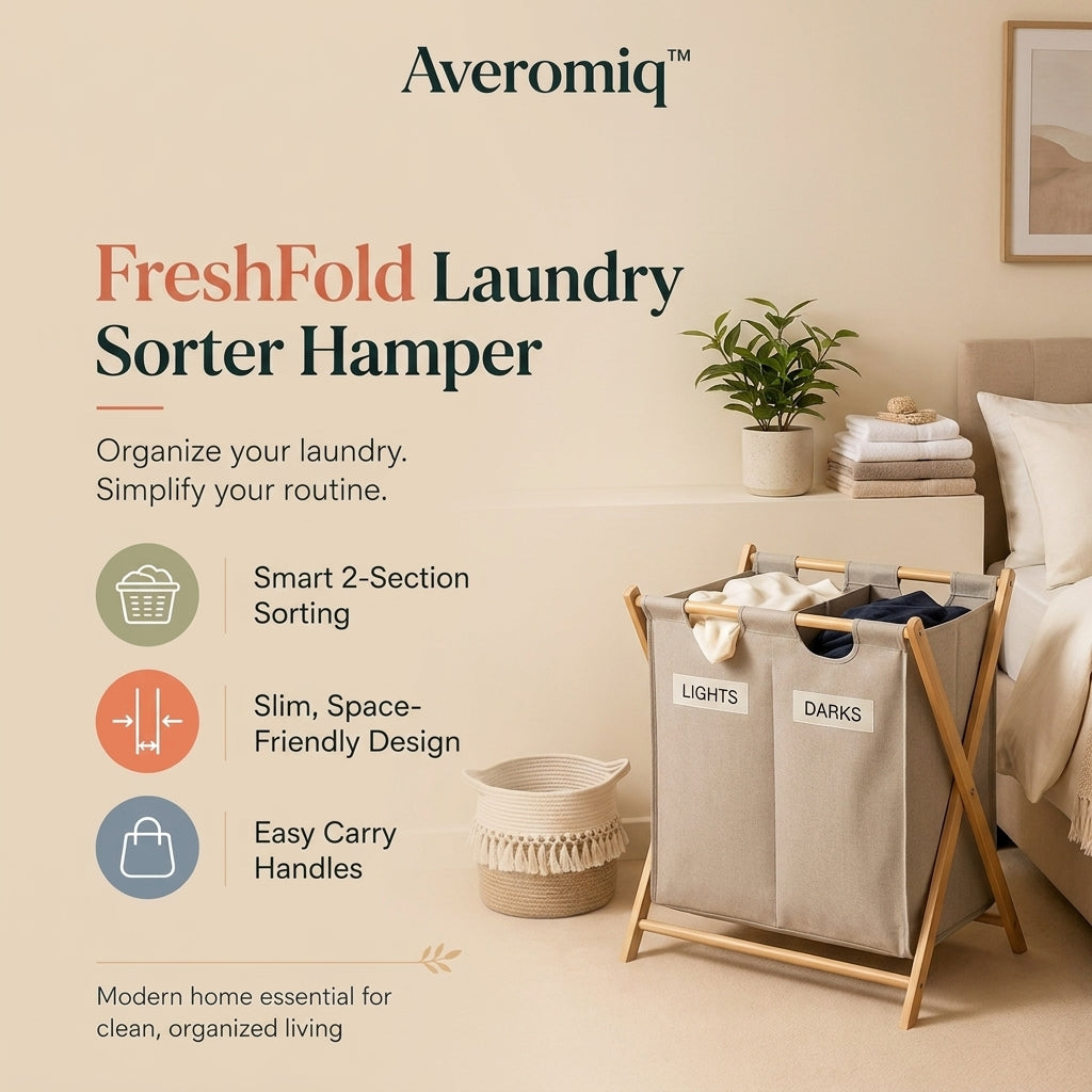 Averomiq™ FreshFold Laundry Sorter Hamper