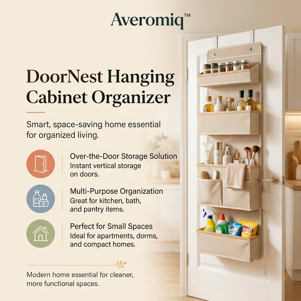 Averomiq™ DoorNest Hanging Cabinet Organizer